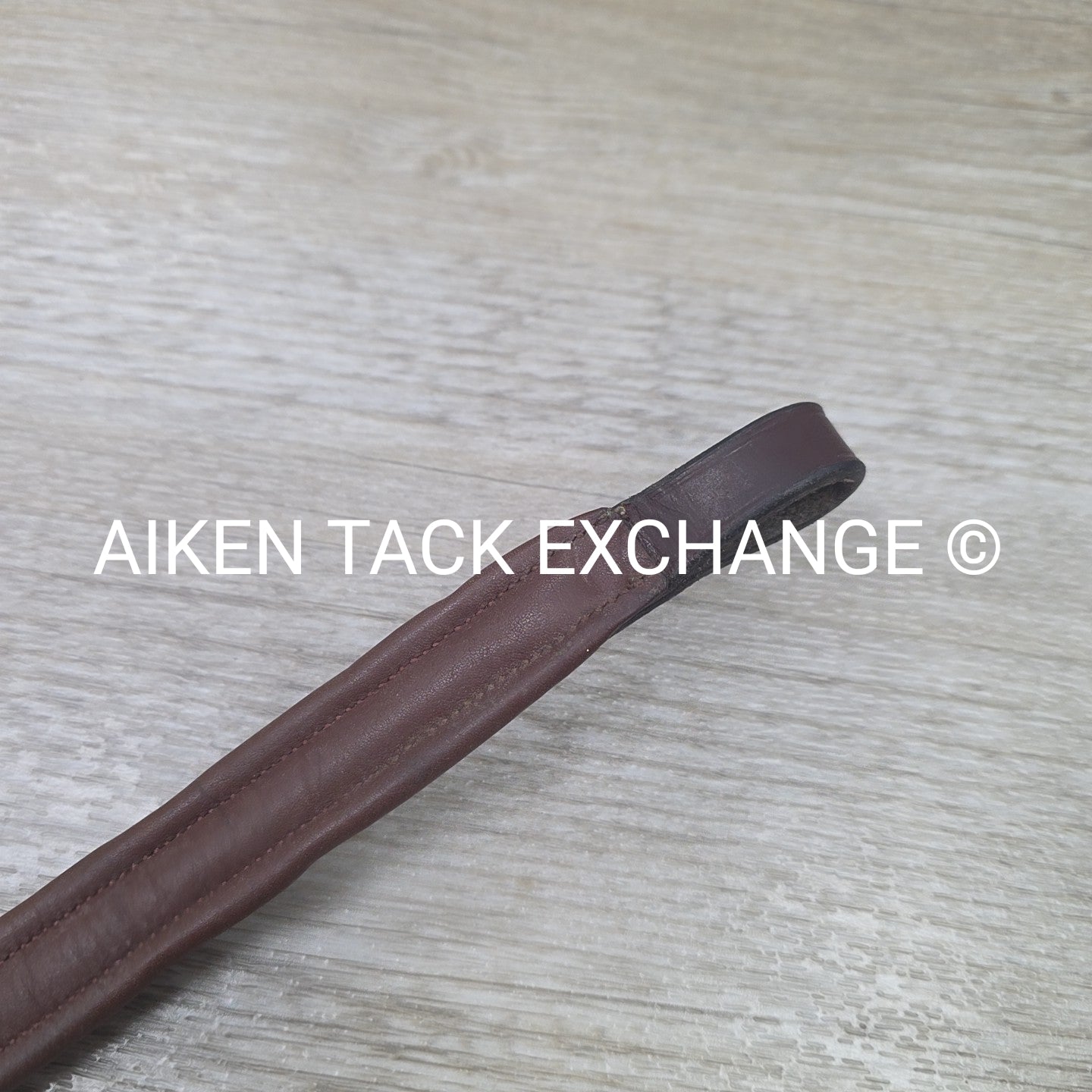 Padded Clincher Browband, Brown, 16"