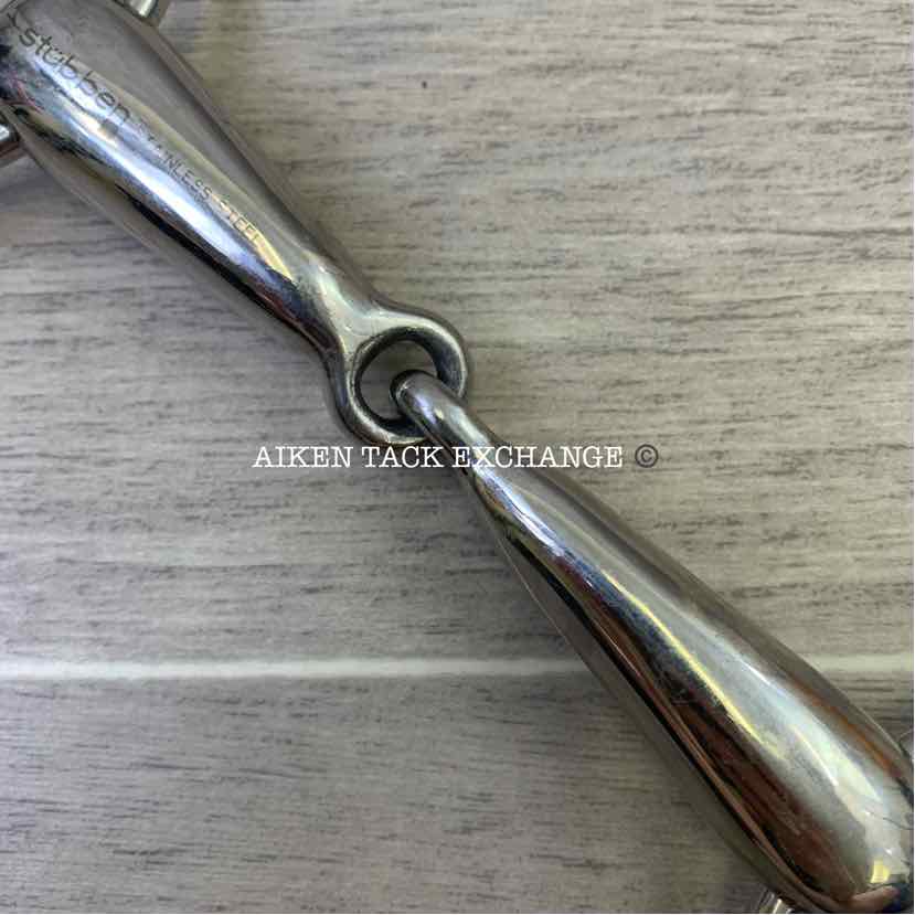 Stubben Single Jointed Hollow Mouth Loose Ring Bit, Brand New, 5.25"