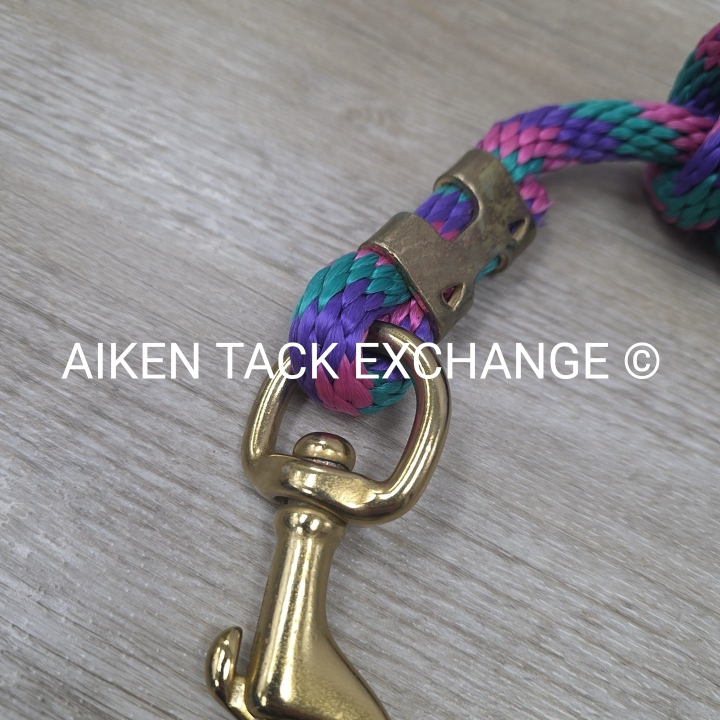 Nylon Lead Rope with Brass Plated Snap