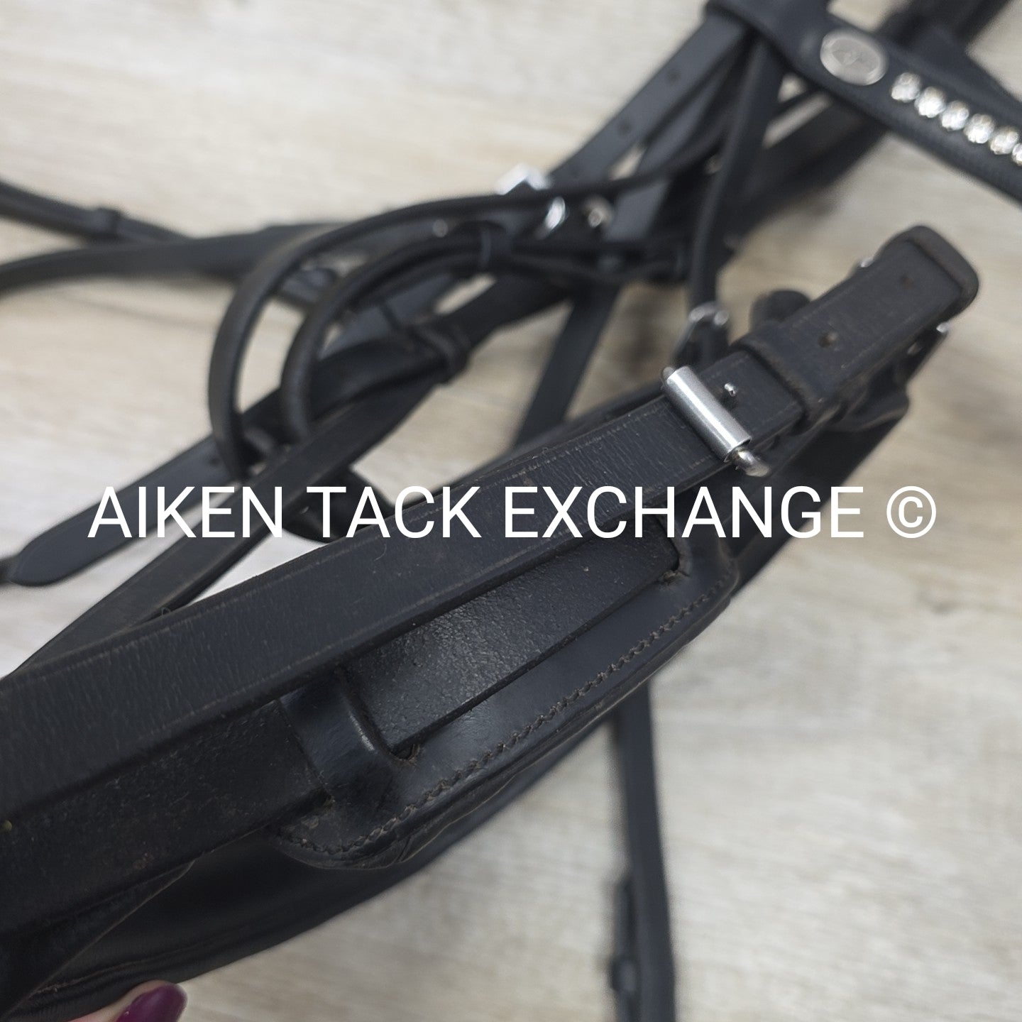 BARGAIN BUNDLE: Mis Matched Weymouth Double Bridle with Both Reins, Black, Size