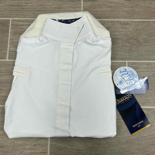 Ovation Ellie Tech Long Sleeve Show Shirt, Size 6