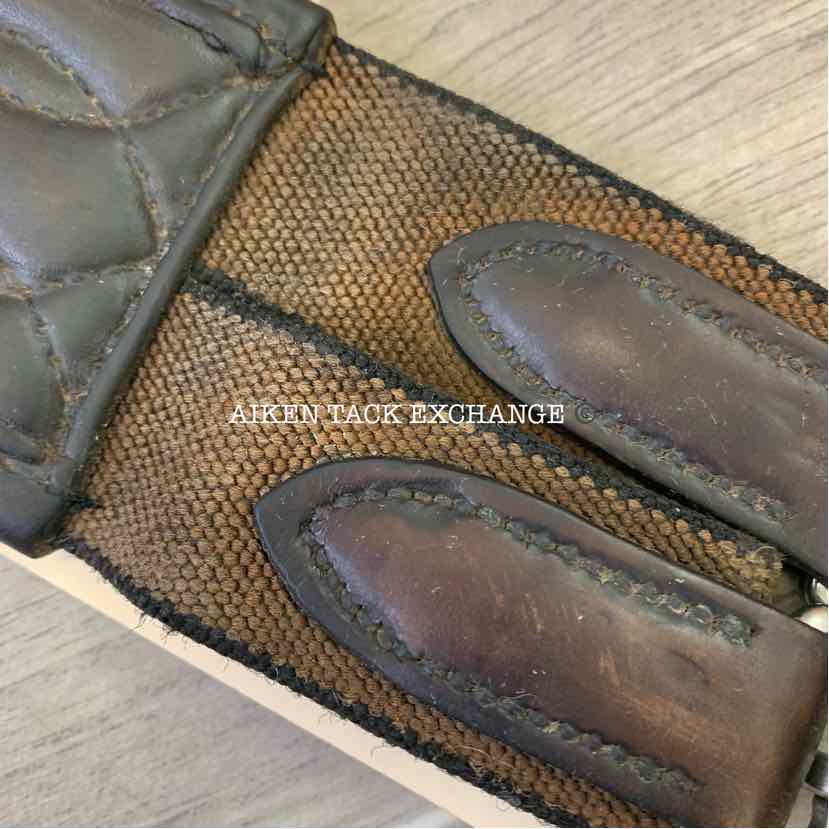 Albion AP / Jump Shaped Padded Leather Girth, Brown, 56"