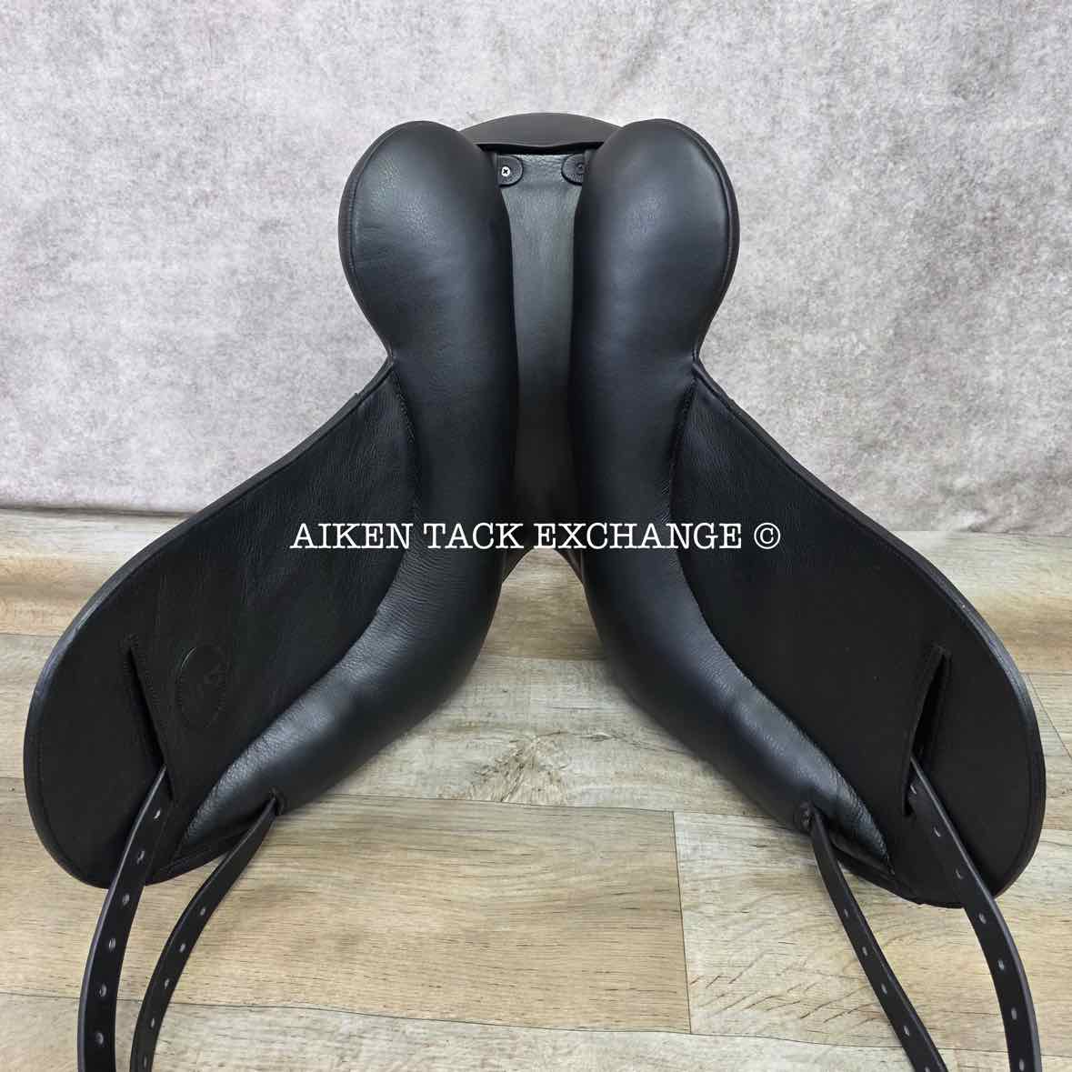 2023 Envy by Custom Saddlery Aurora Monoflap Dressage Saddle, 17.5" Seat, Adjustable Tree, Wool Flocked Panels