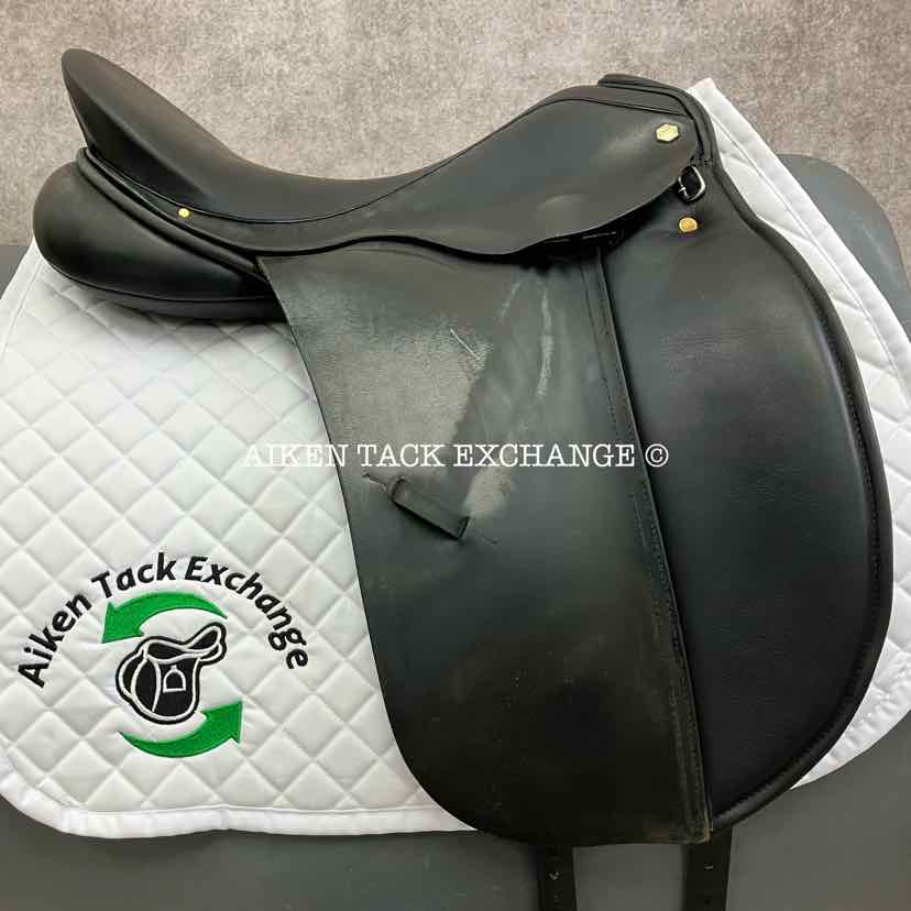 **SOLD** Albion Style Dressage Saddle, 18" Seat, Medium Tree, Wool Flocked Panels