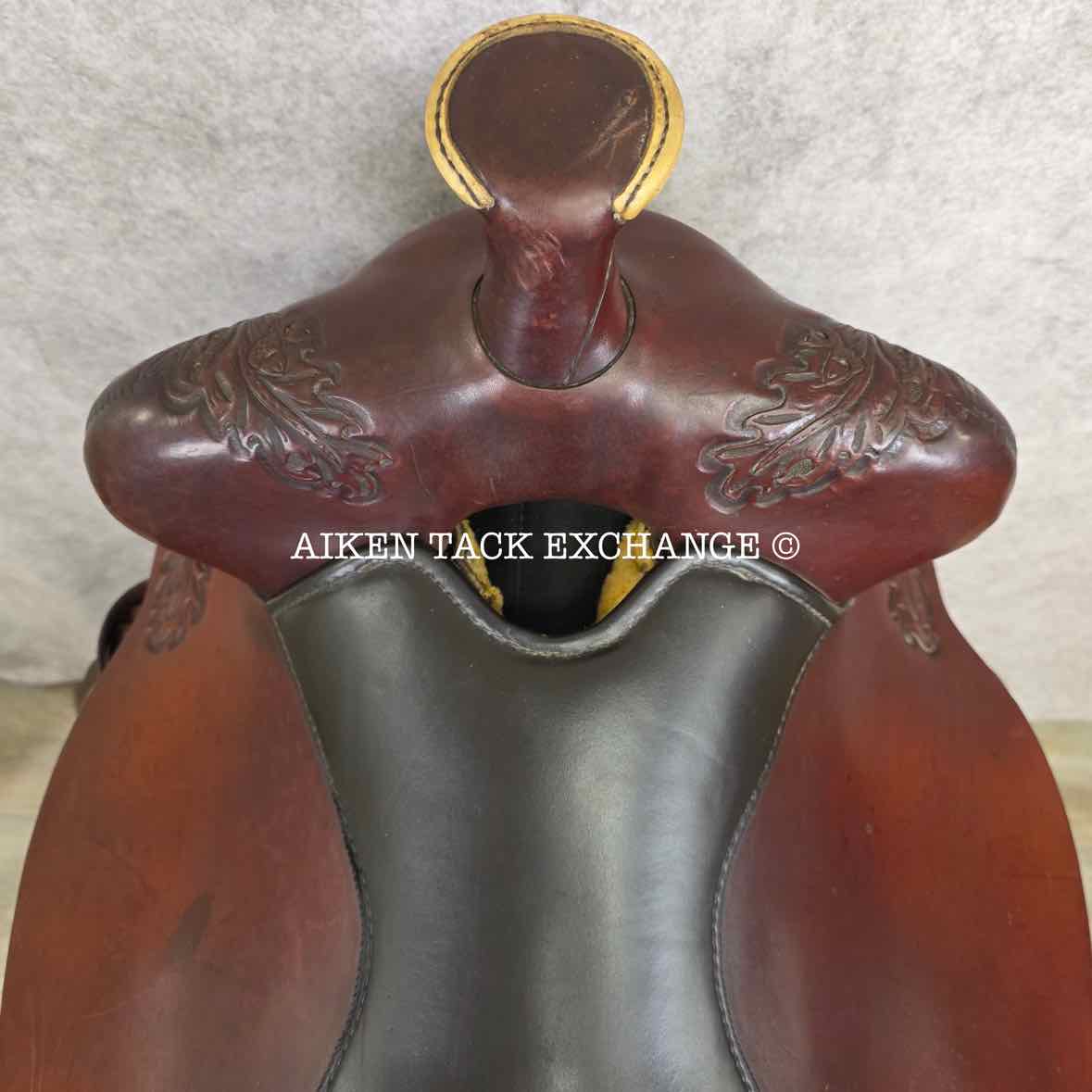 1997 Circle Y 2175 All-Around Western Saddle, 17" Seat, Regular Tree - Semi QH Bars