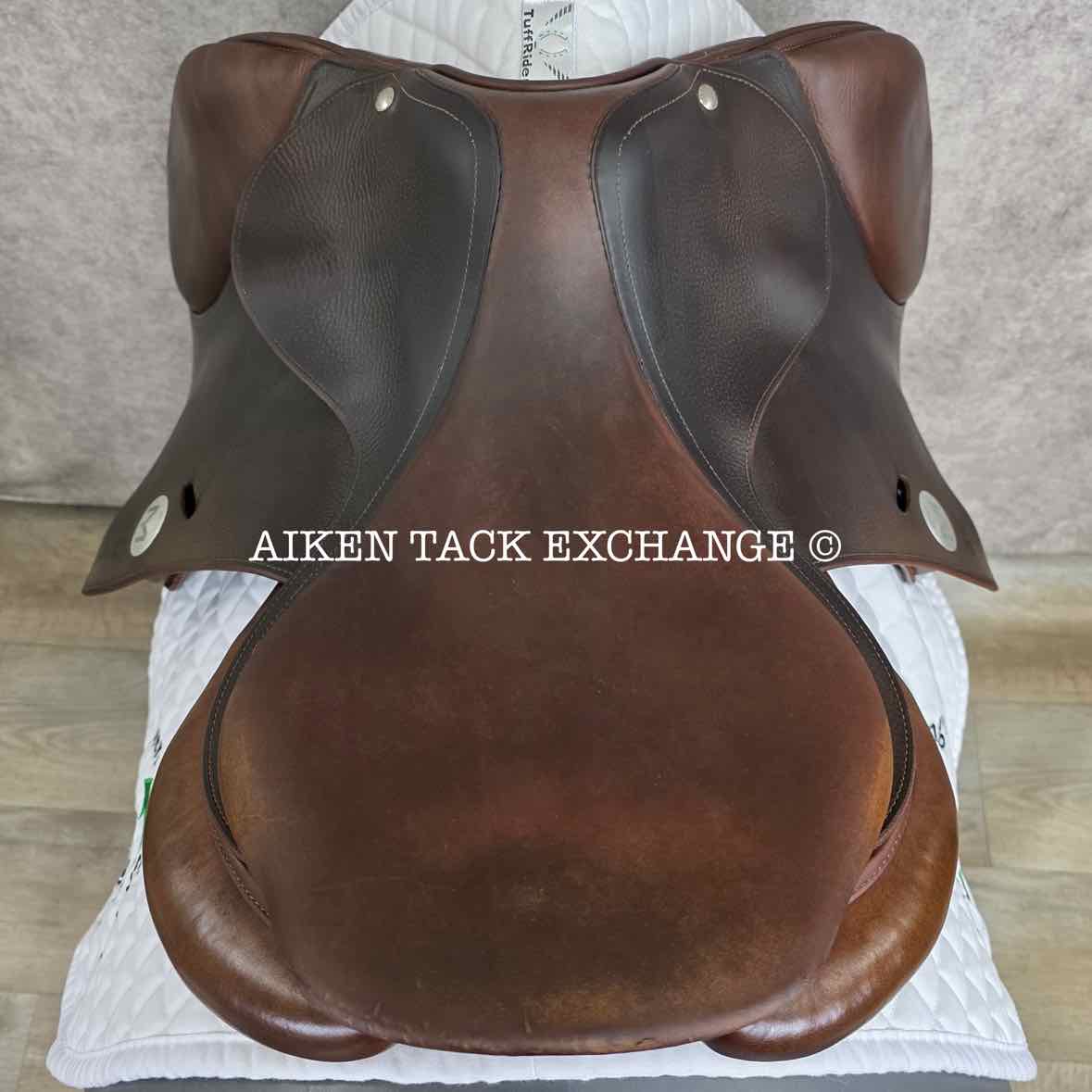 2015 Meyer Act 1 Close Contact Jump Saddle, 17.5" Seat, Medium Tree, Foam Panels