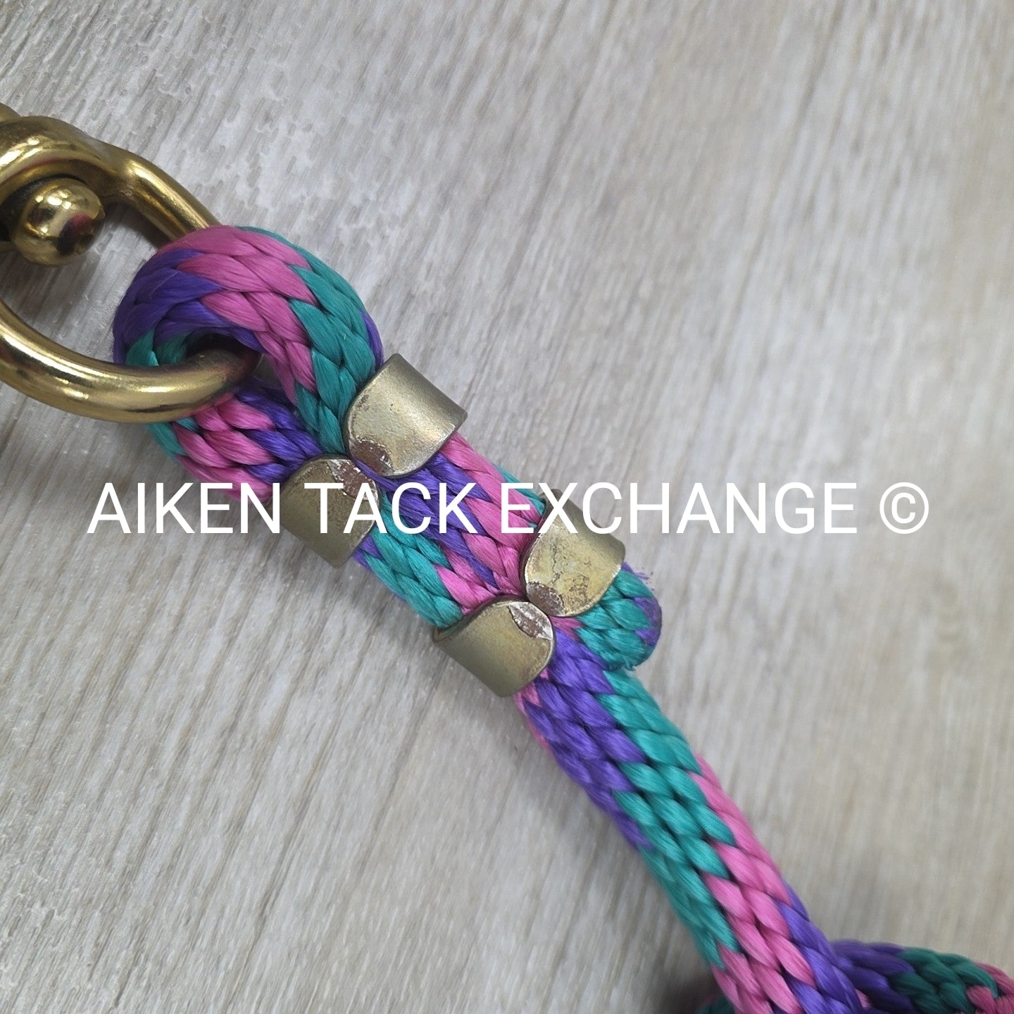 Nylon Lead Rope with Brass Plated Snap