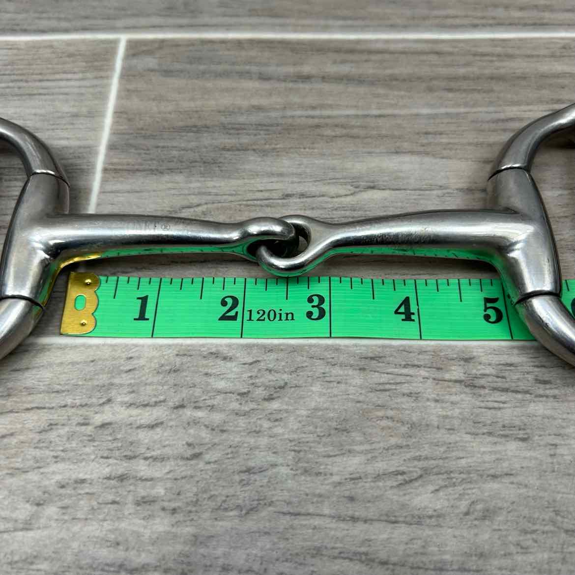 Coronet Single Joint Eggbutt Gag Bit with Rope Cheek Pieces 5"