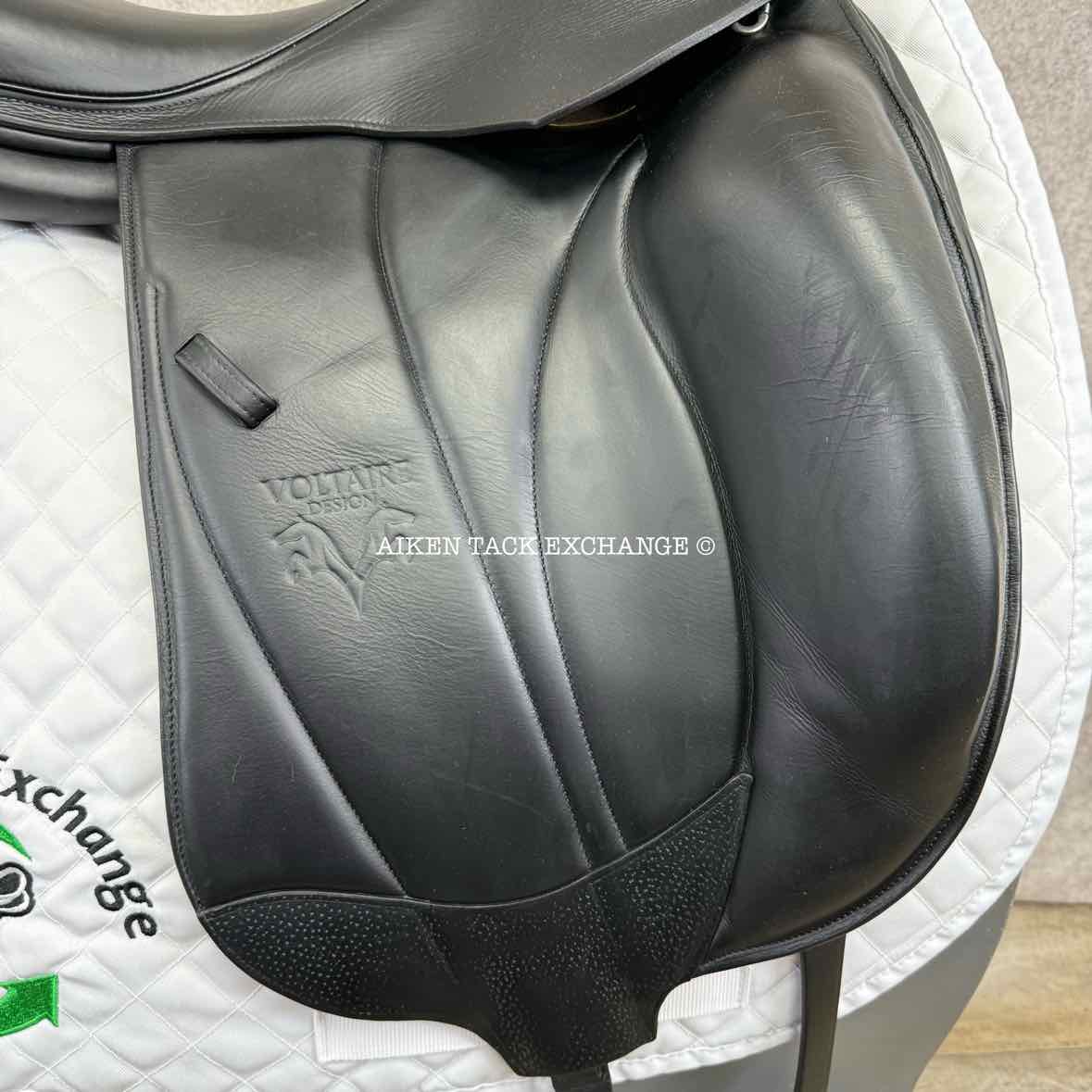 2017 Voltaire Adelaide Monoflap Dressage Saddle, 18" Seat, 3A Flap, W/XW Tree, Foam XFIN Panels, Full Buffalo Leather