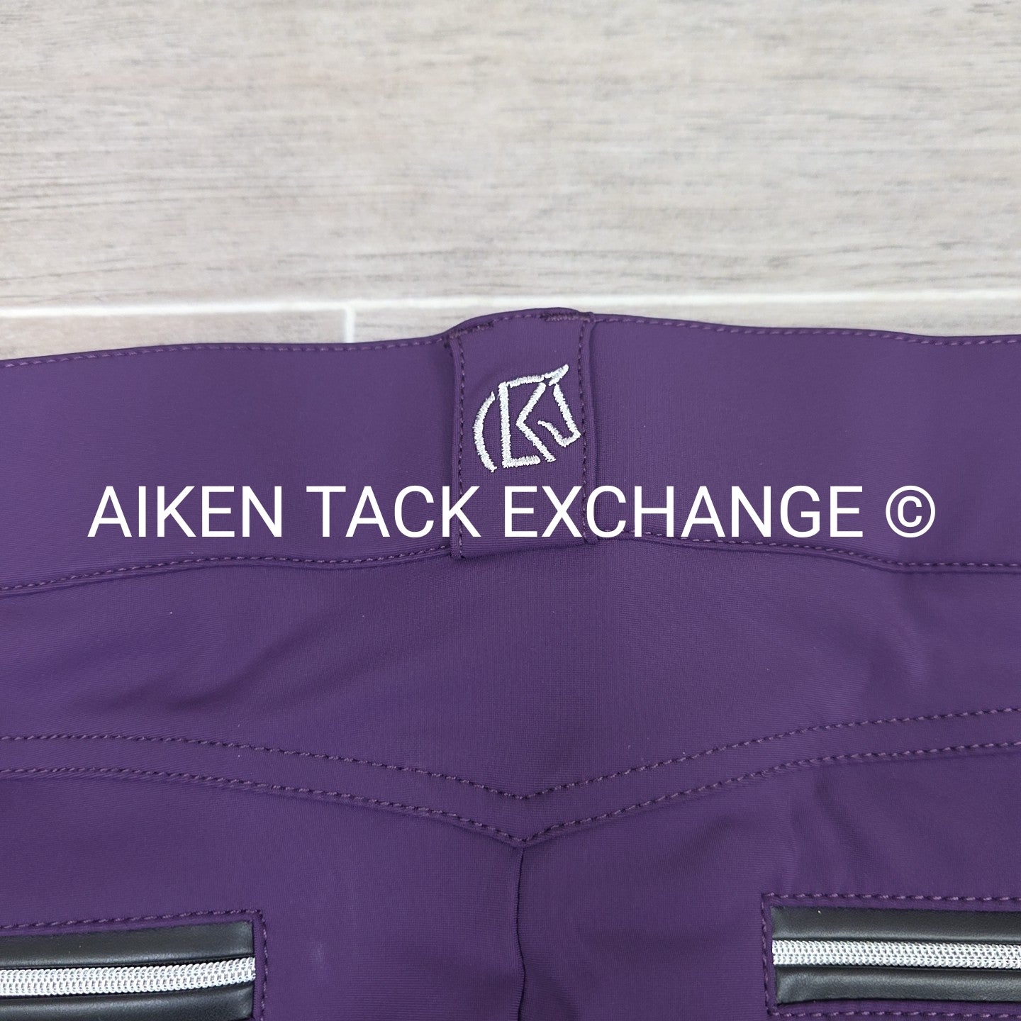 KL Select Gabrielle Knee Patch Breeches, Purple, Women's Size 34R