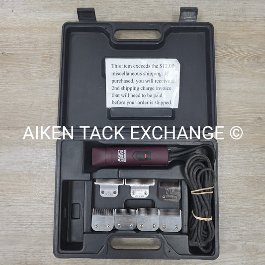Andis AGC Clippers with Case & Various Clipper Blades