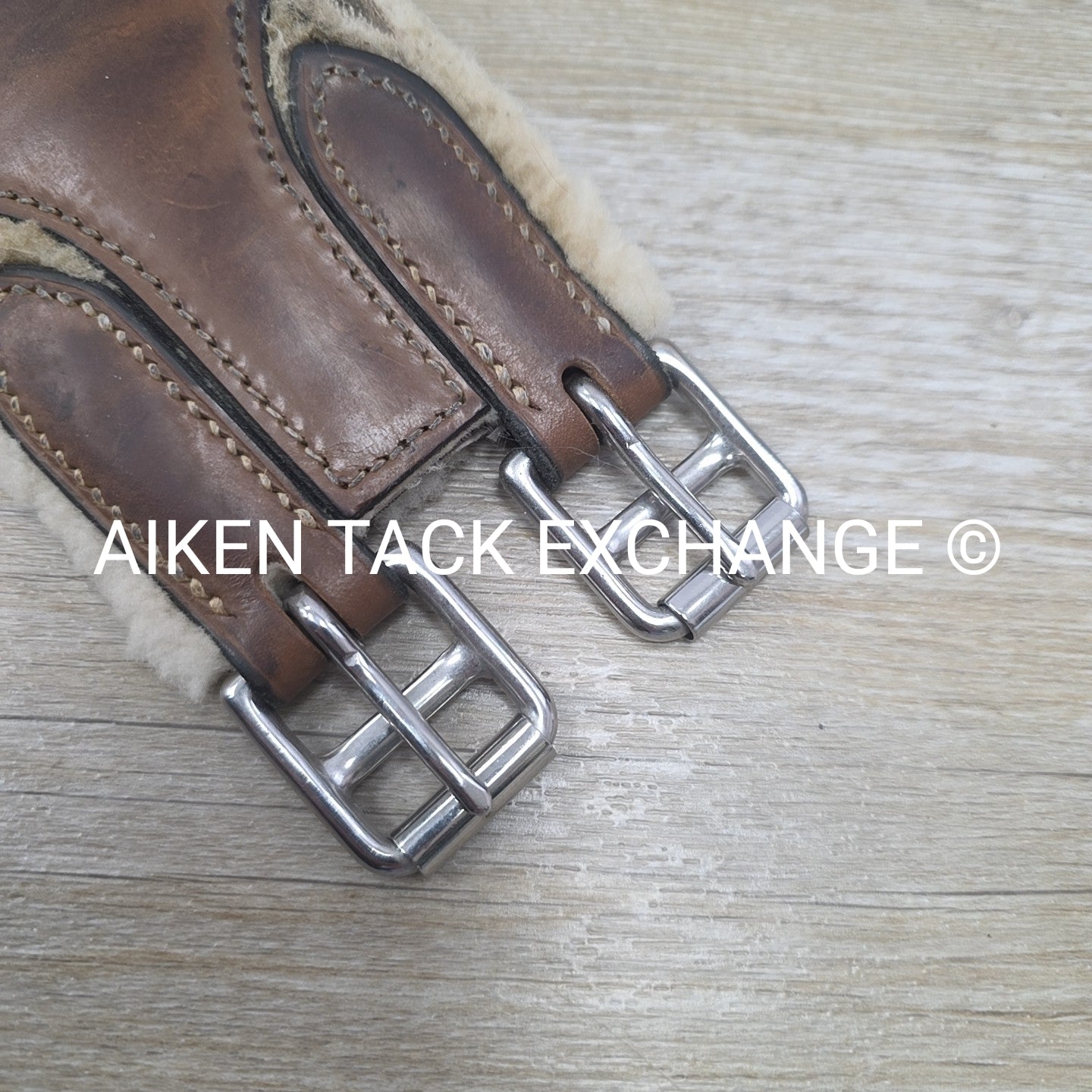 Beval Fleece Lined Girth with Single End Elastic, Brown, 50"