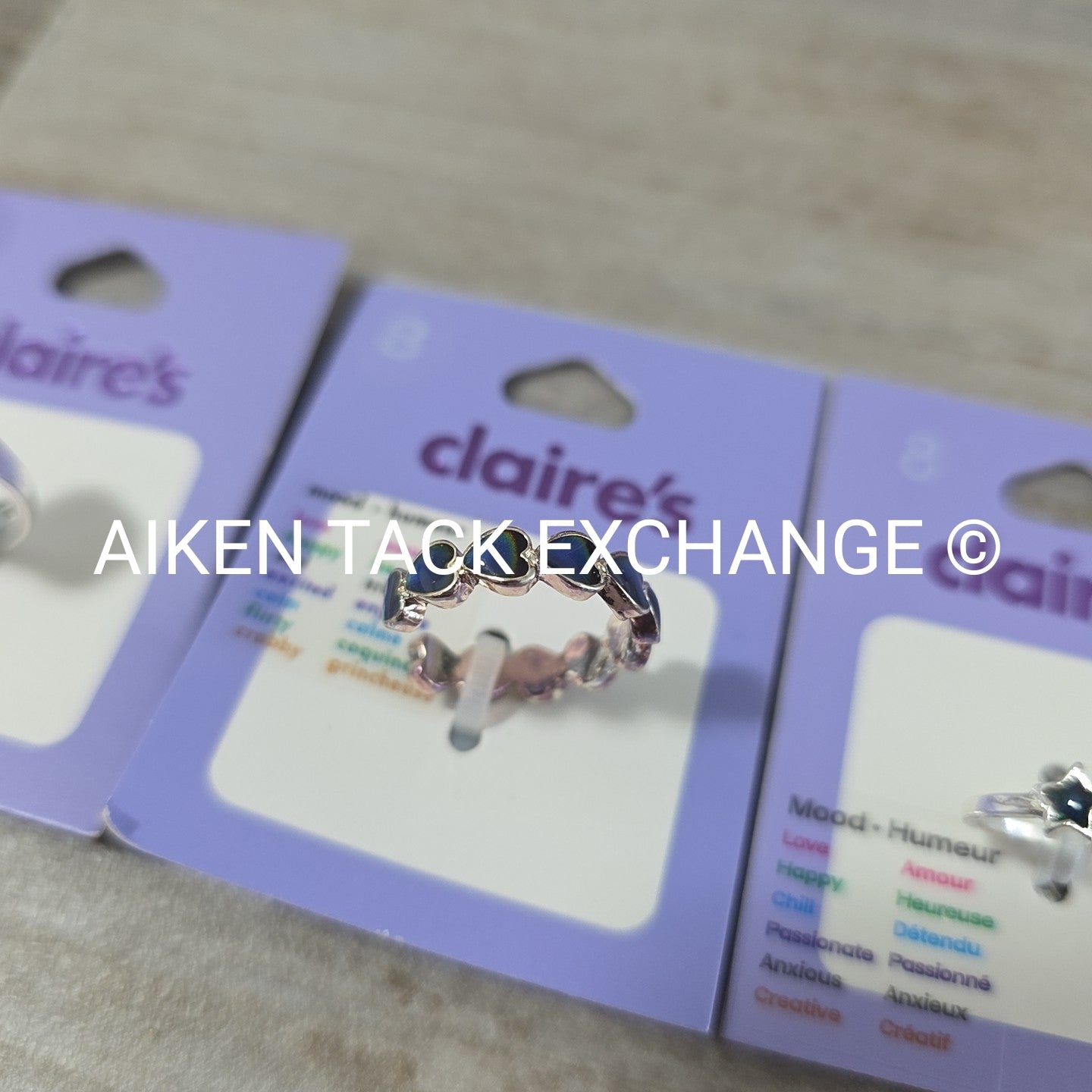 Claire's Mood Rings (3) - Size 8