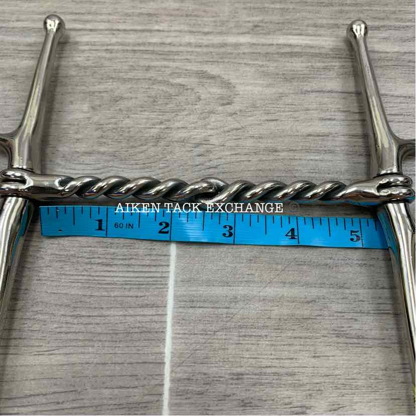 Hilason Single Joint Twisted Wire Full Cheek Bit 5"