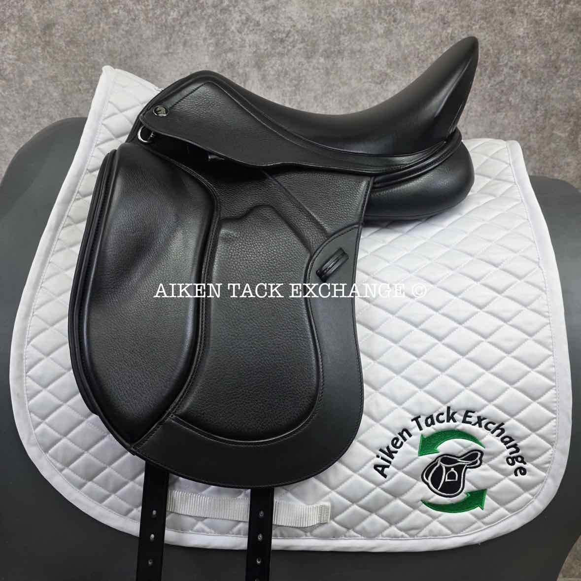 2023 Morgenroth Orpheu Dressage Saddle, 17" Seat, M/MW Tree, Wool Flocked Panels