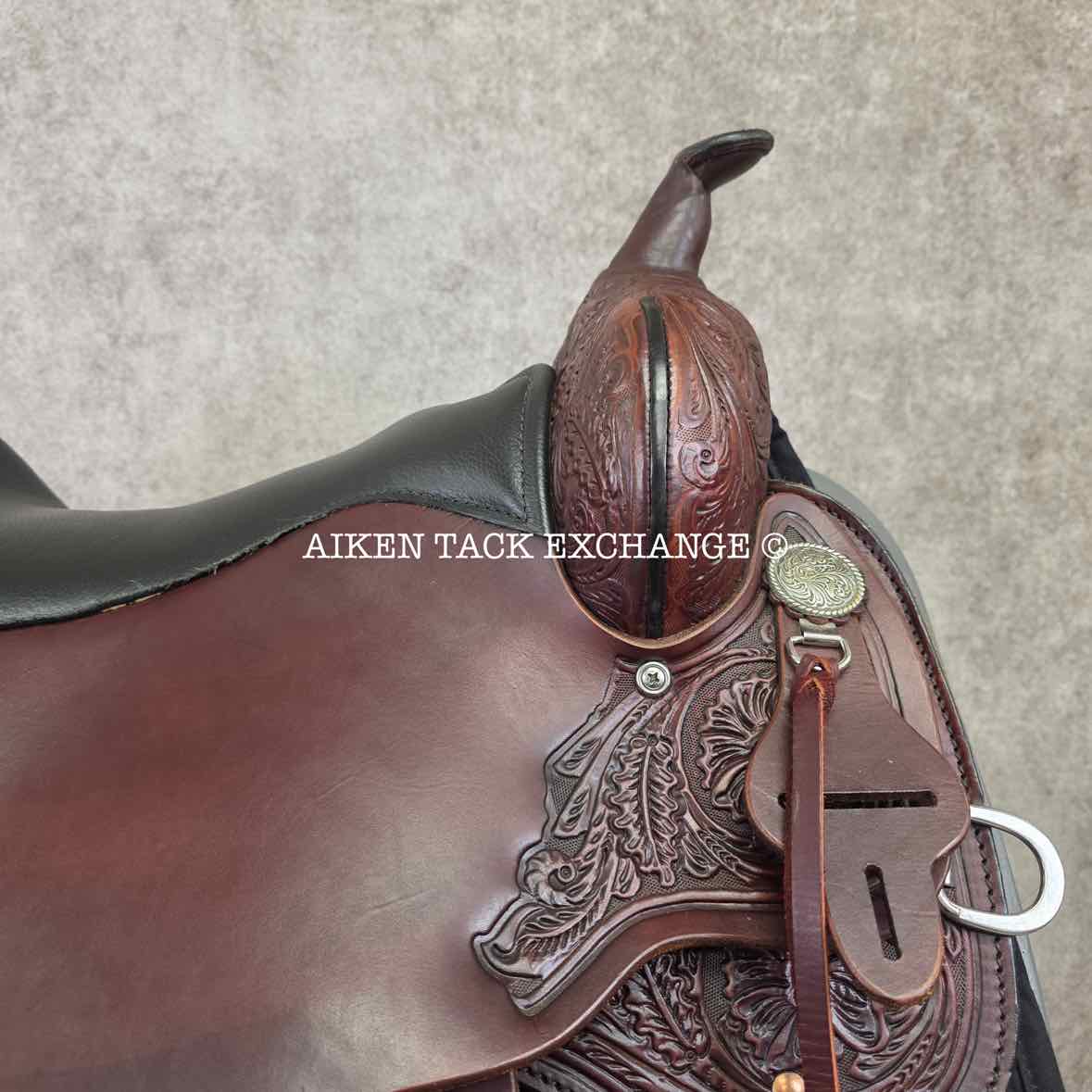 2024 High Horse by Circle Y 6864 Mesquite Western Saddle, 17" Seat, Wide Tree - Full QH Bars