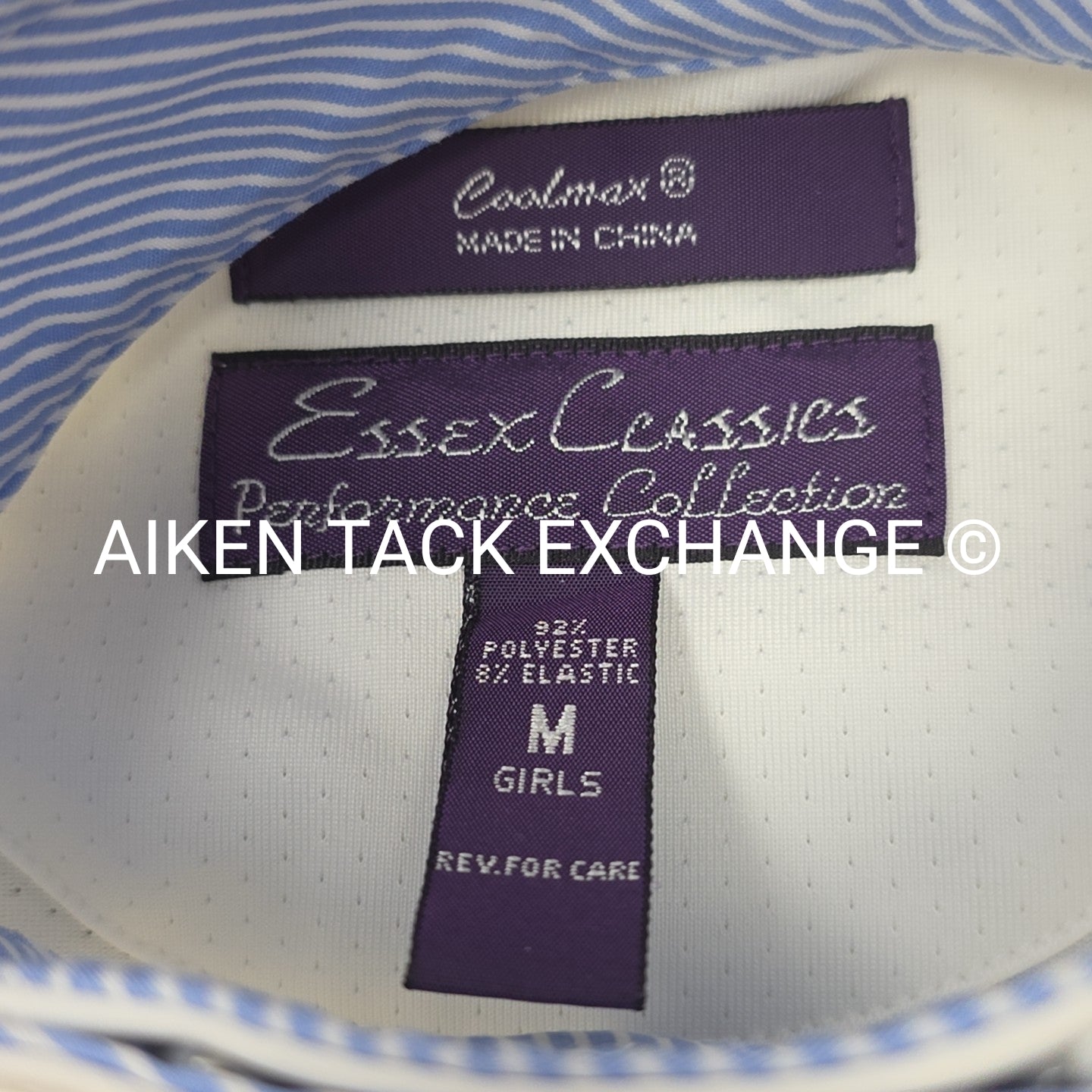 Essex Classics Talent Yarn Long Sleeve Sun Shirt Show Shirt, Size Medium