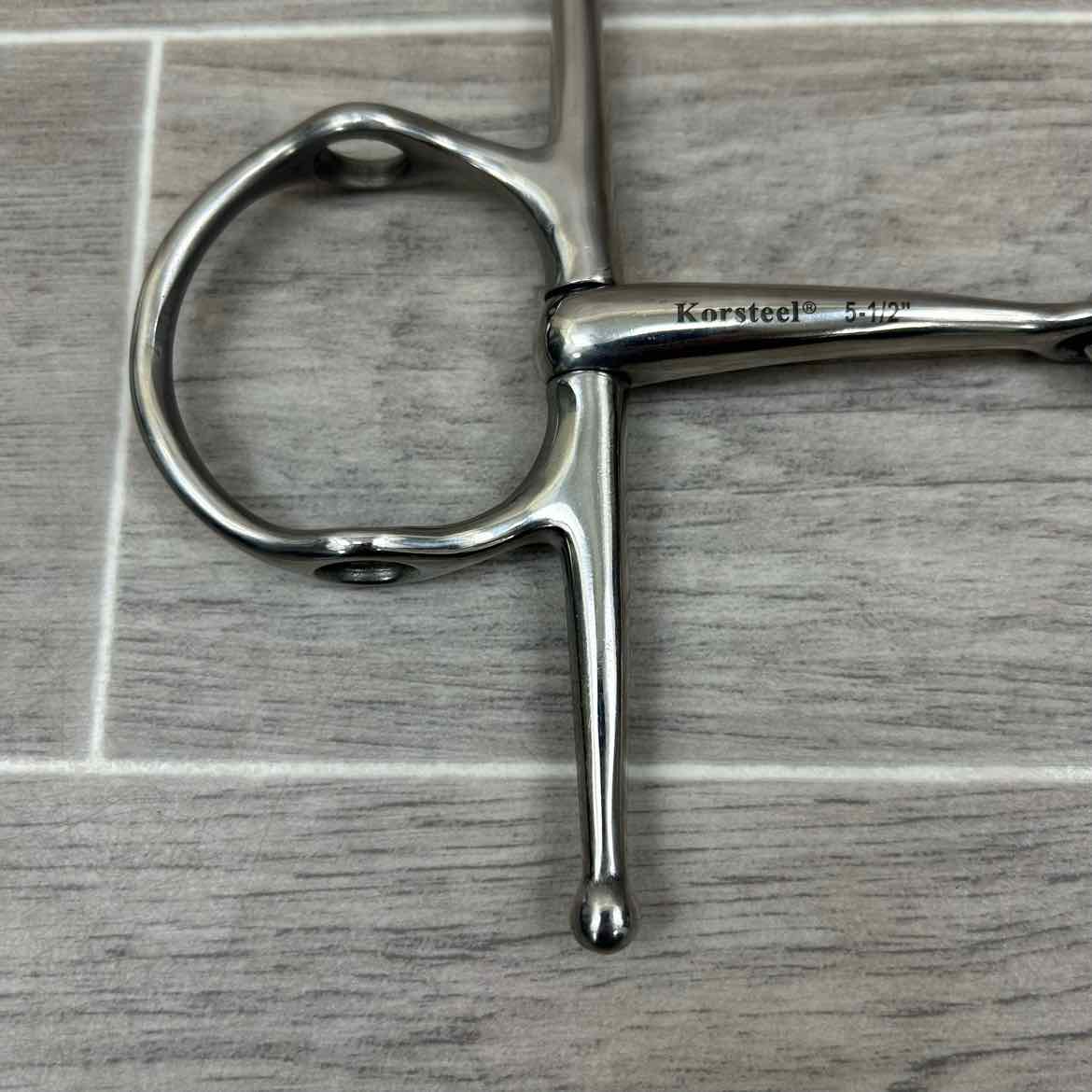 Korsteel Single Joint Full Cheek Gag Bit 5.5"