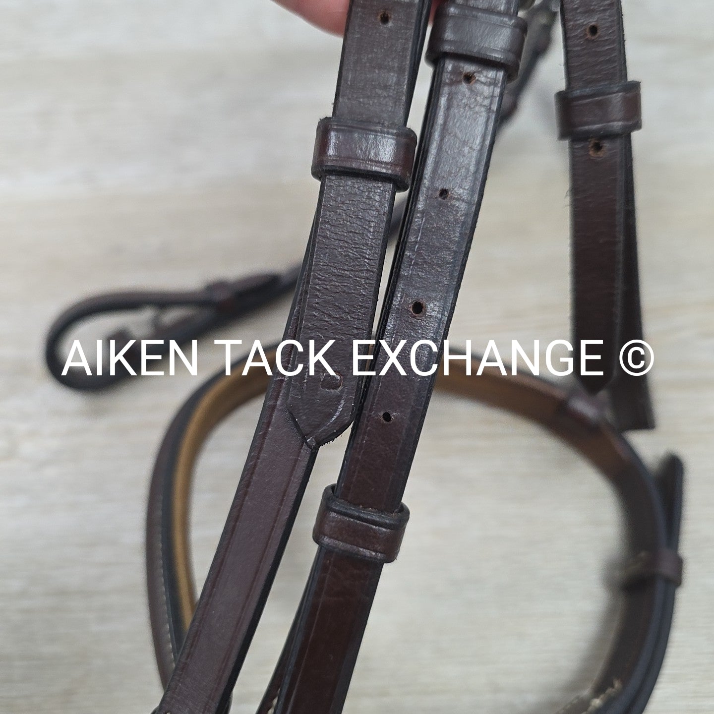 Plain Raised Bridle, No Reins, Brown, Size Pony