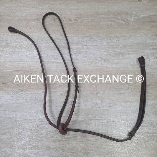 Fancy Stitched Raised Standing Martingale. Brown, Size Full