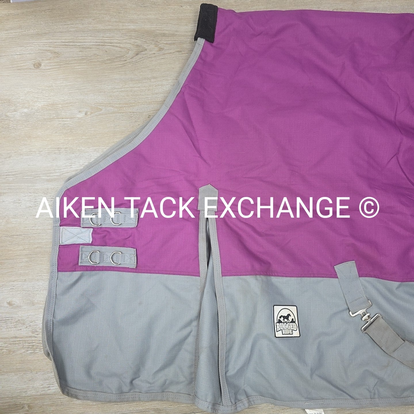 Rugged Ride 1200D Adjustable Neck Turnout Blanket, 200g fil, Size 78"