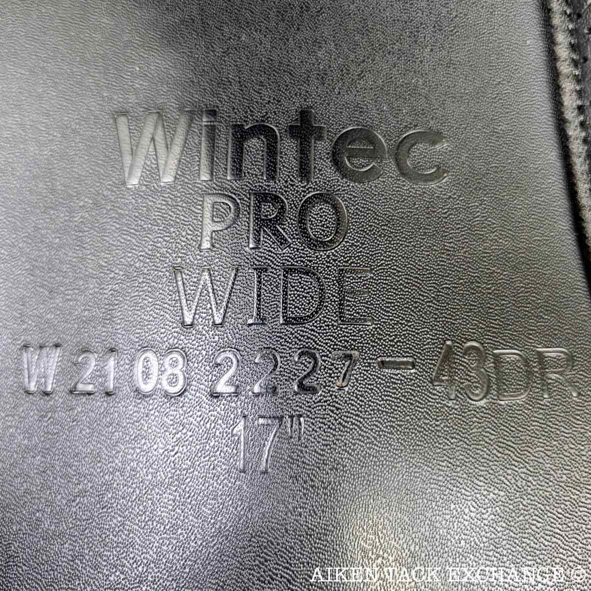 2021 Wintec PRO Wide Dressage Saddle with HART, 17" Seat, Adjustable Tree - Changeable Gullet, CAIR Panels