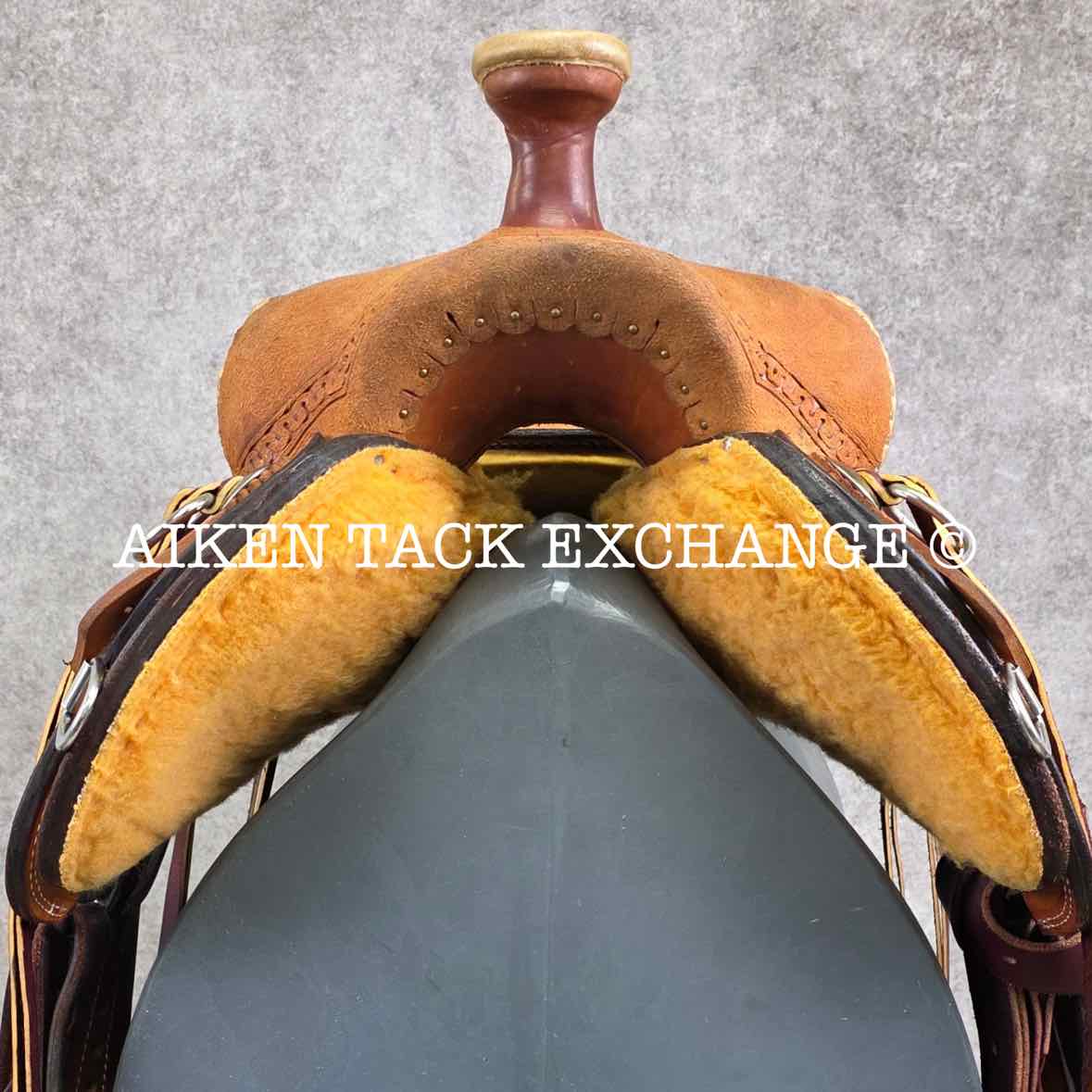 Henderson Custom Saddlery Roughout Western Saddle, 16" Seat, Wide Tree - Full QH Bars