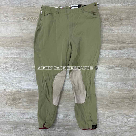 Pytchley Size Zip Knee Patch Breeches, Size 32 (has blemishes)