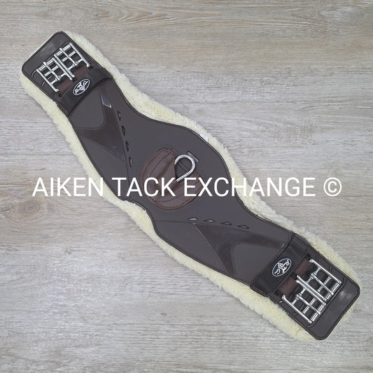 Professional's Choice VenTech Contour Monoflap Girth with Fleece Lining, Brown,