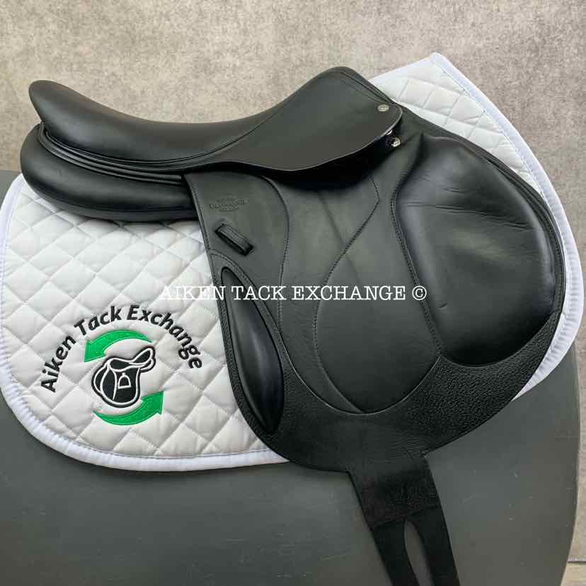 2022 Devoucoux Chiberta O Monoflap Jump Saddle, 17.5" Seat, 2A Flap, Medium Wide Tree, D3D Panels, Buffalo Leather