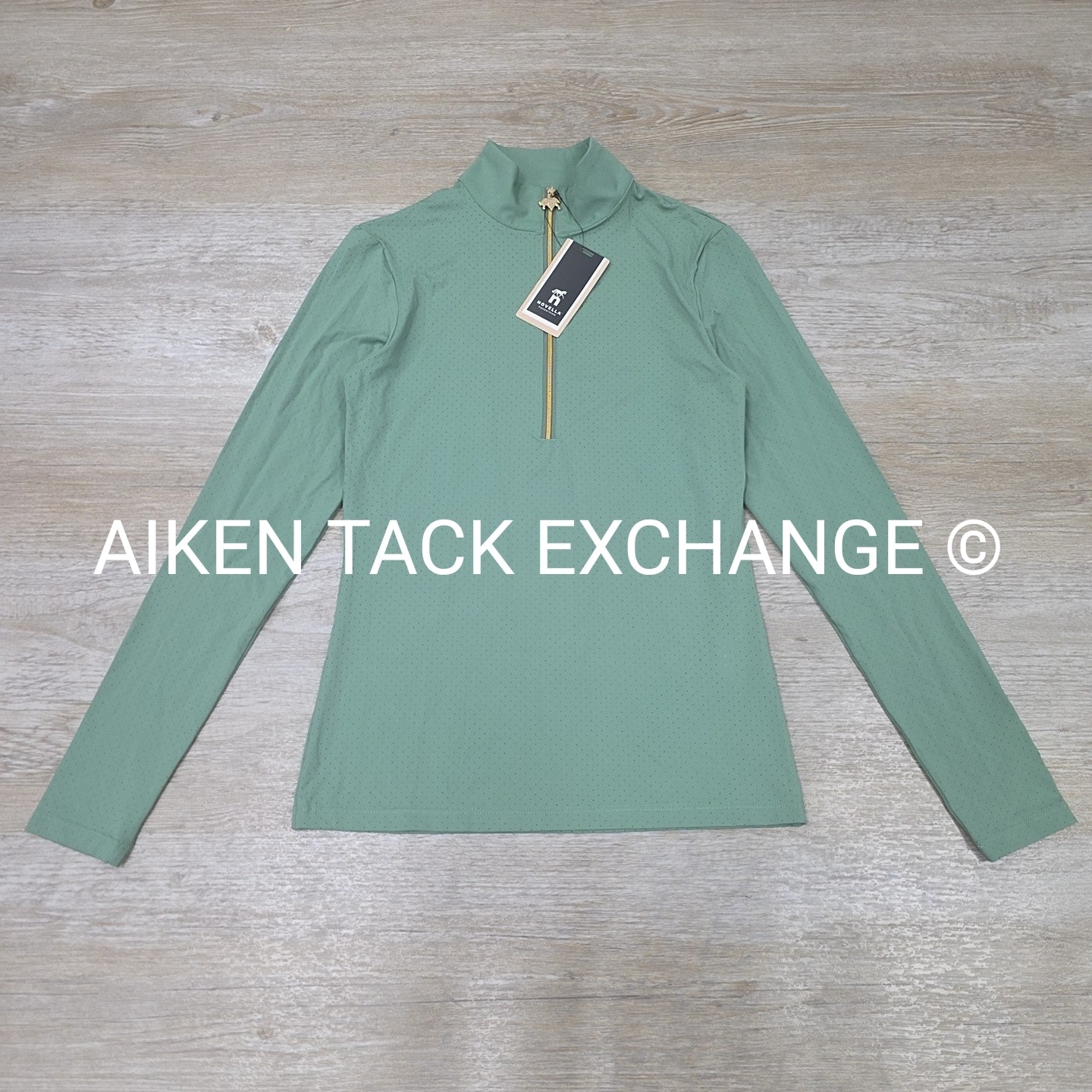 Novella Equestrian Perfect Perforated 1/4 Zip Top, Women's XXSmall
