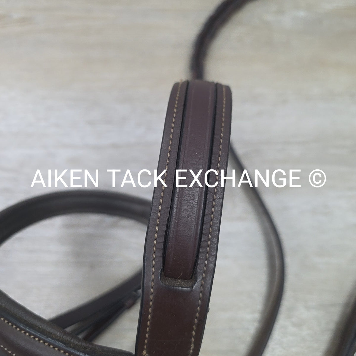 KL Select Red Barn Fancy Stitched Bridle with Laced Reins, Brown, Size Full