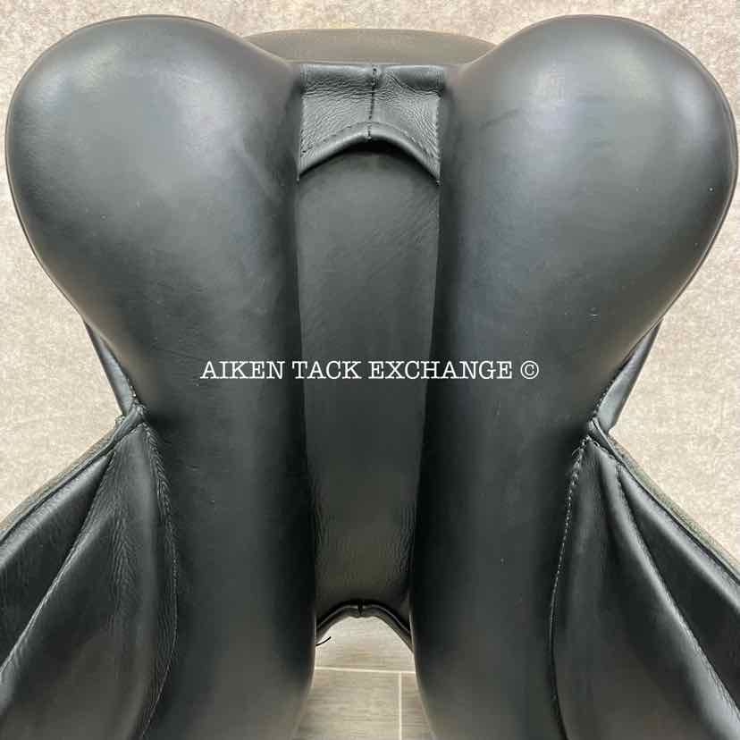 2015 Custom Saddlery Everest Monoflap Dressage Saddle, 18" Seat, Short Flap, Adjustable Tree, Wool Flocked Panels