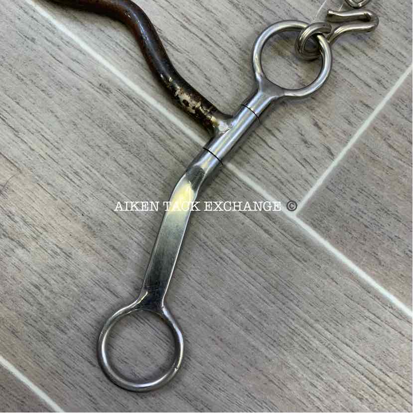 Mullen Mouth Ported Sweet Iron Shanked Bit 5"