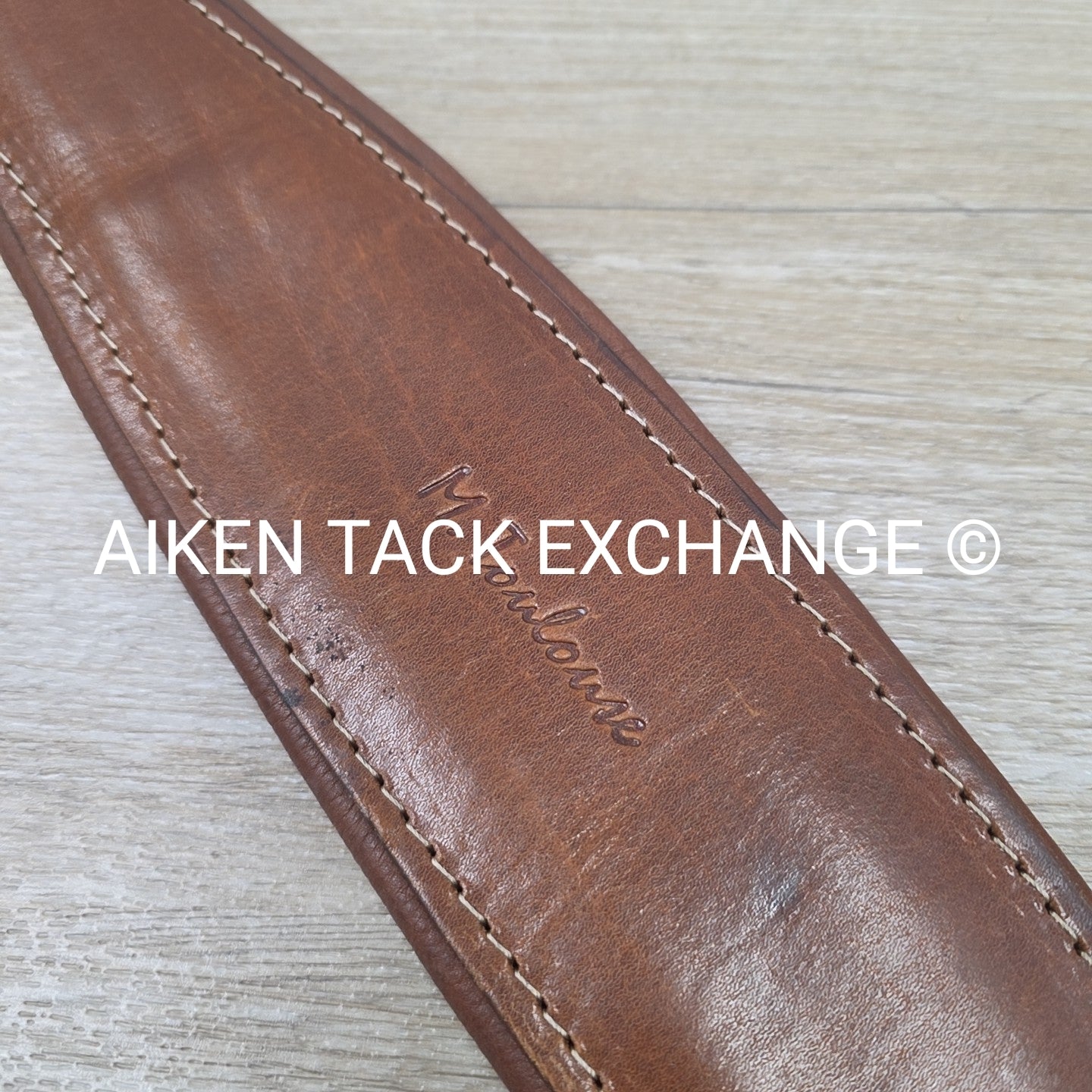 M. Toulouse Contour Shaped Padded Leather Girth, Brown, 56"