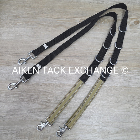Nylon & Elastic Side Reins, Size Full