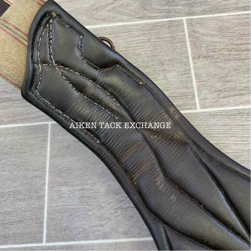 CWD Belly Guard Stud Girth with Double End Elastic, Brown, 50"