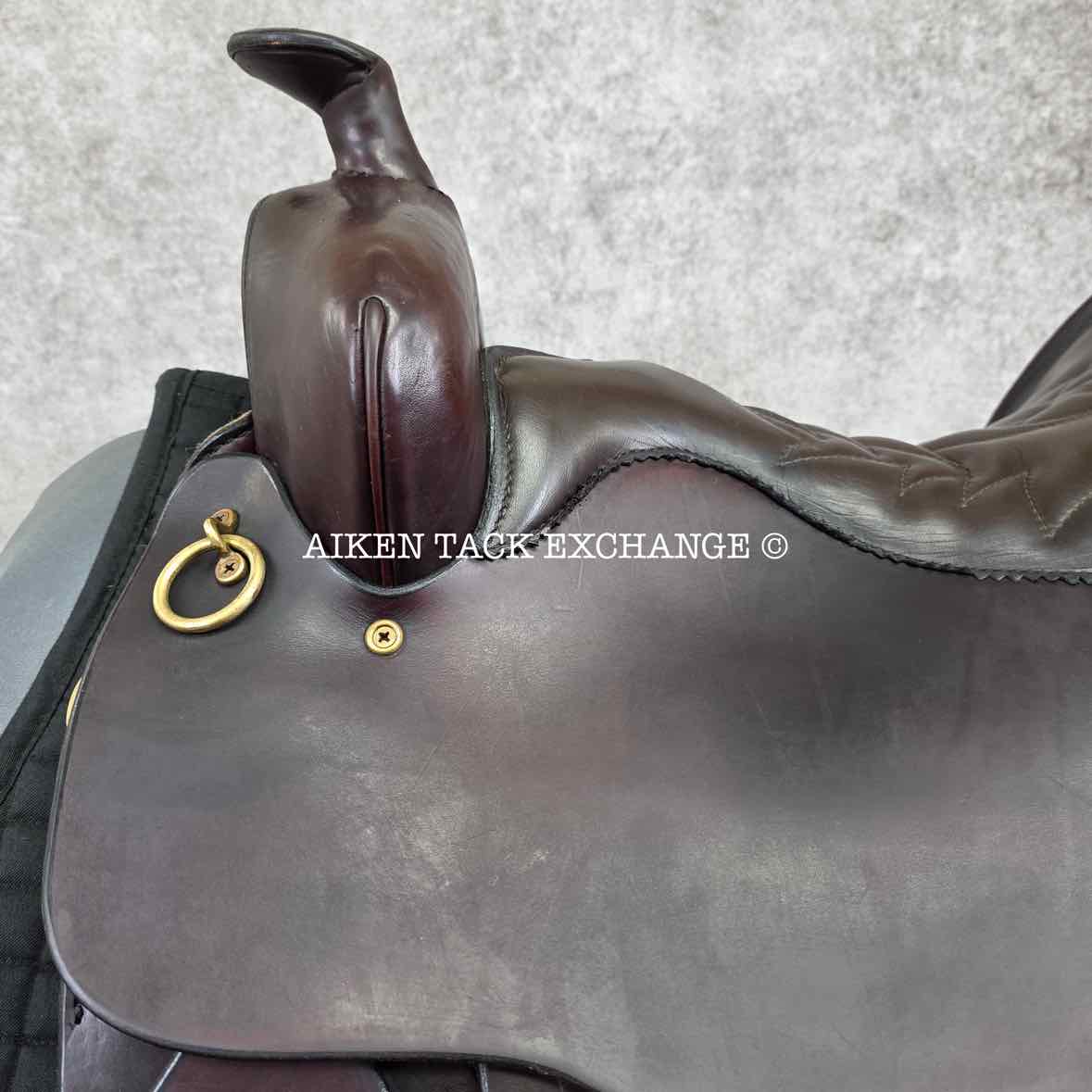 2008 Tucker 260 High Plains Western Saddle, 16.5" Seat, Medium Tree - Semi QH Bars