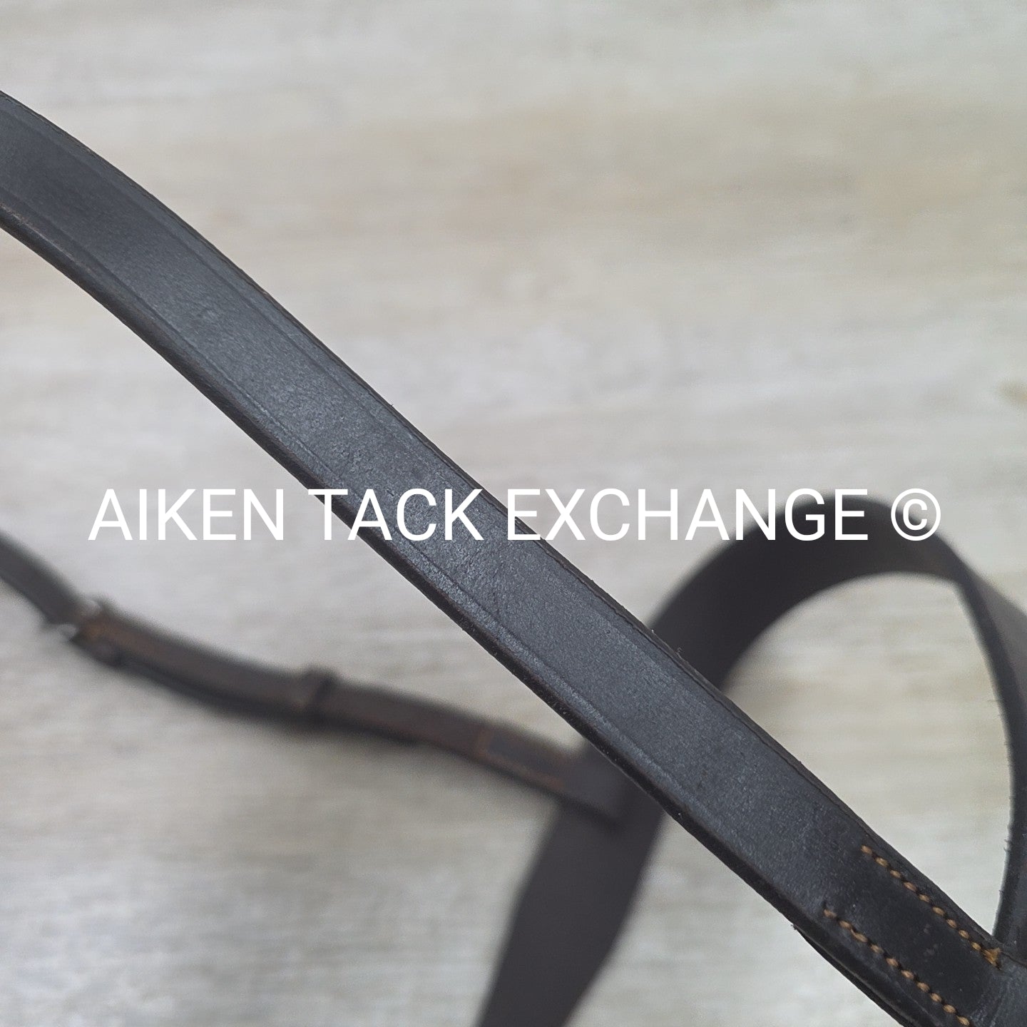 Bobby's English Tack Flat Hunt Noseband, Brown, Size Full
