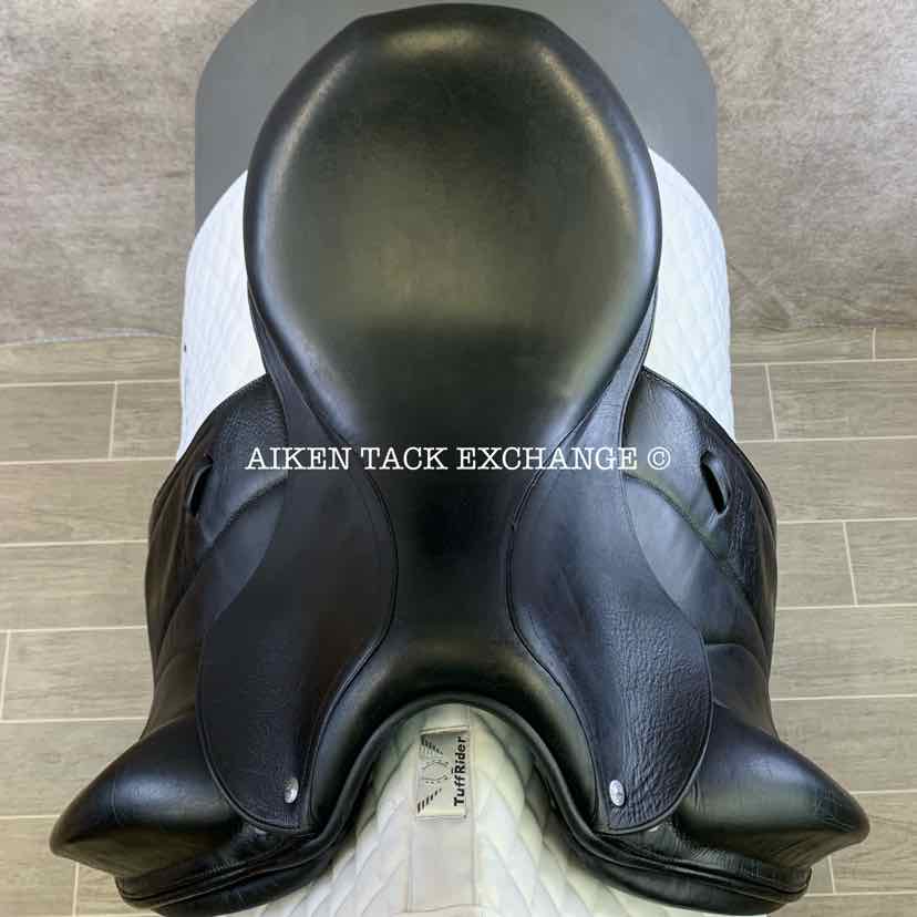 **SOLD** 2015 Voltaire Adelaide Monoflap Dressage Saddle, 17.5" Seat, 3 Flap, Medium Wide Tree, Foam FIN Panels, Full Buffalo Leather