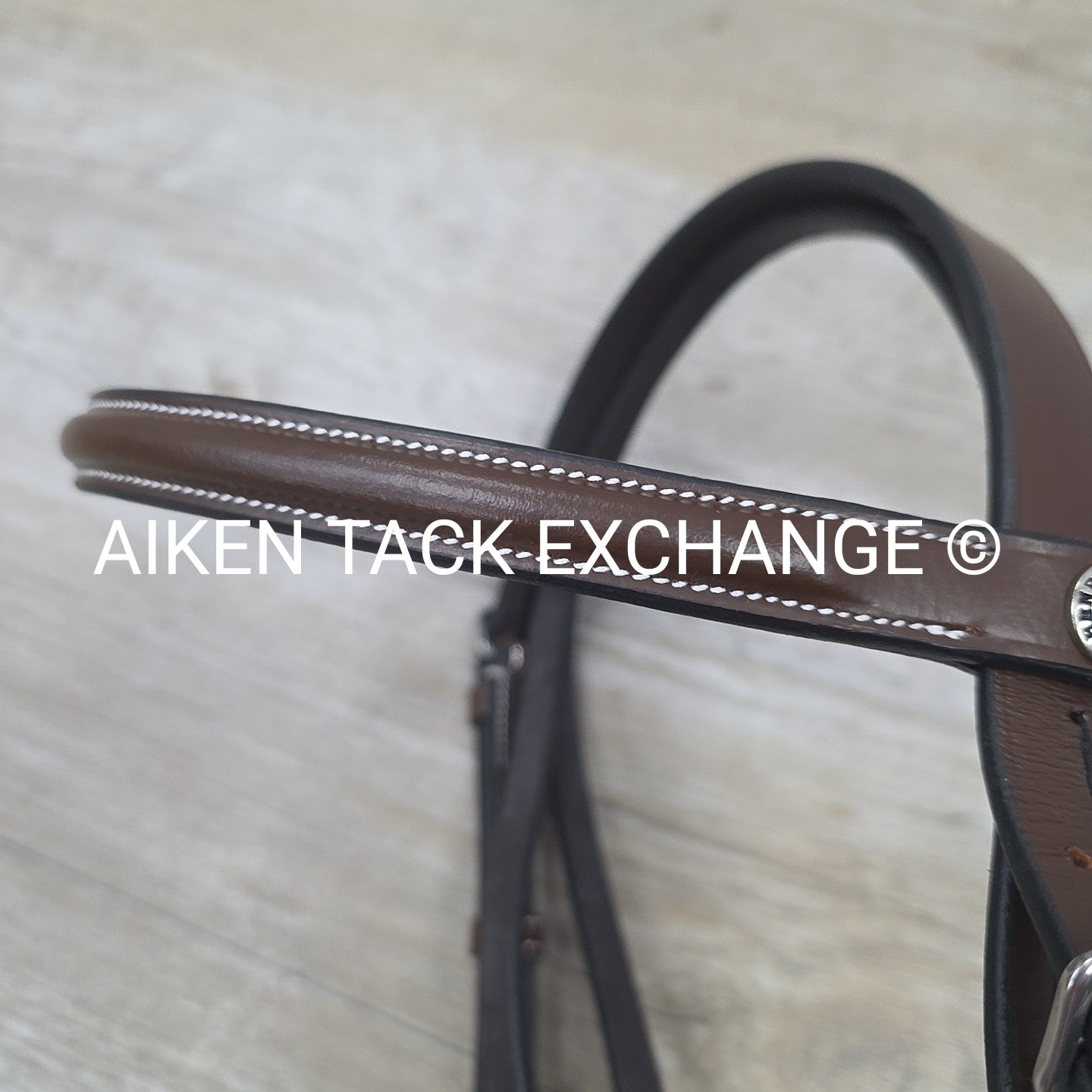 HDR Advantage Plain Raised Bridle with Reins, Australian Nut, Size Pony