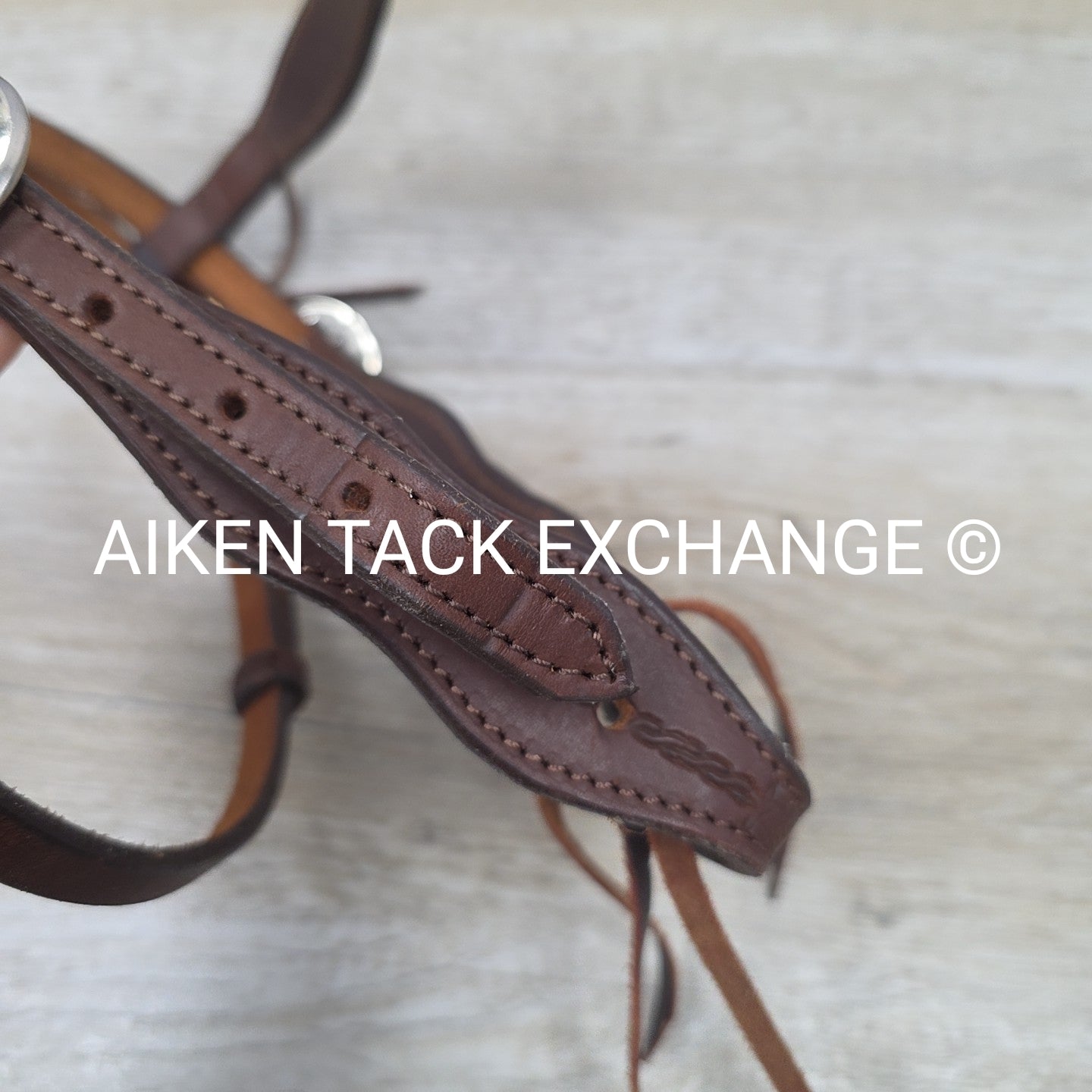 Browband Western Head Stall, Brown, Size Pony