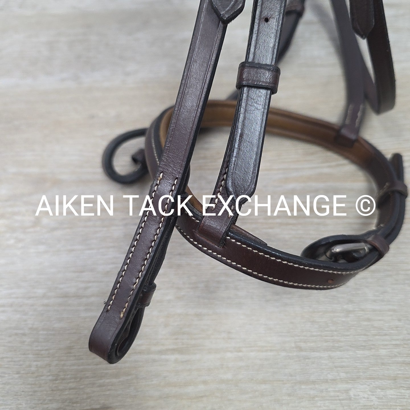 Plain Raised Bridle, No Reins, Brown, Size Pony