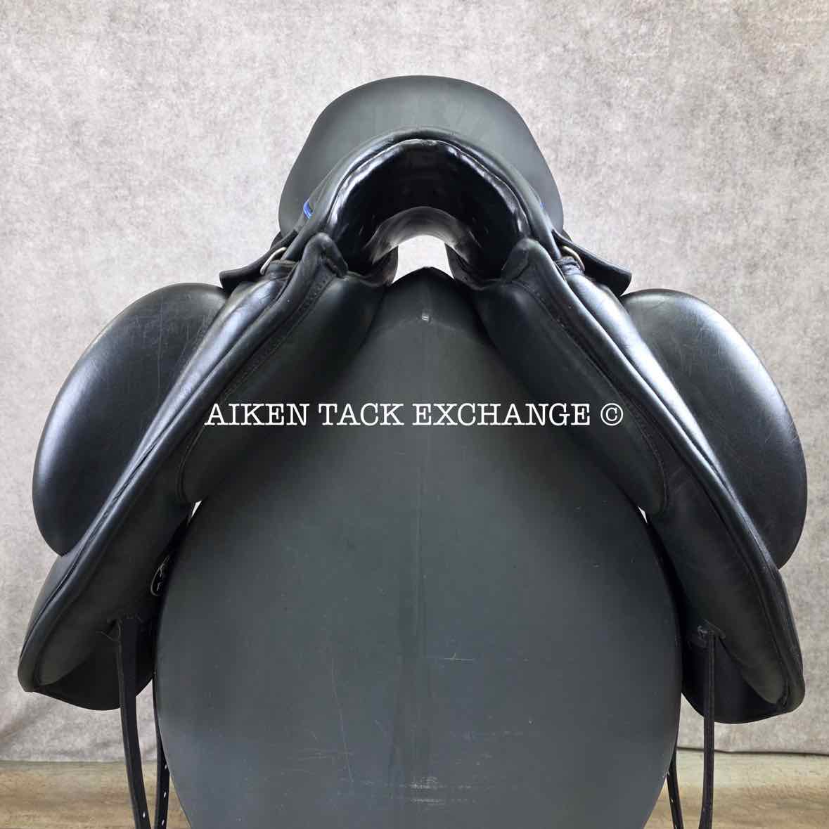 2019 Custom Saddlery Wolfgang Omni 2 Monoflap Dressage Saddle, 17.5" Seat, Adjustable Tree, Wool Flocked Hybrid Panels