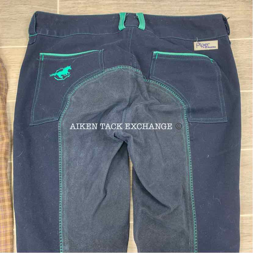 BARGAIN BUNDLE: 2 Pair SmartPak Piper Full Seat Breeches, Size 32 R