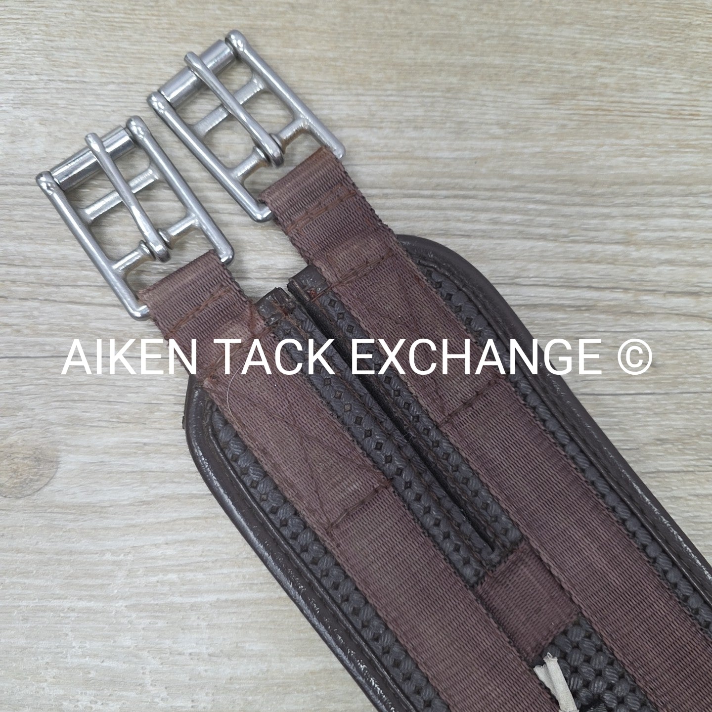 Ovation Chafeless Girth with Single End Elastic, Brown, 52"