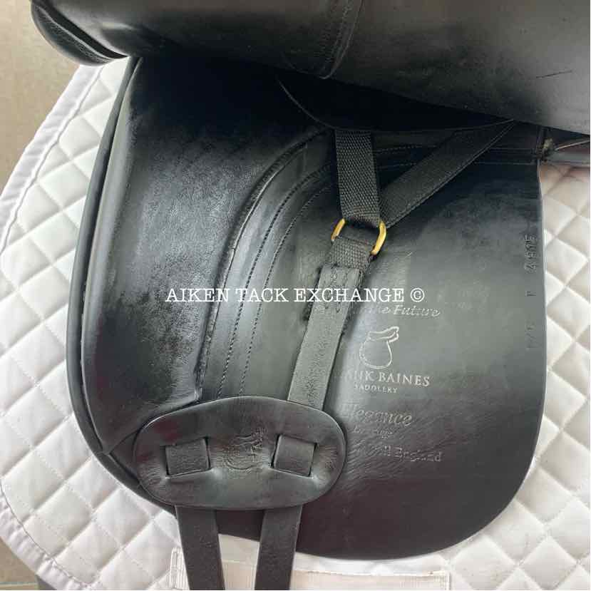 2003 Frank Baines Elegance Dressage Saddle, 17.5" Seat, Medium Tree, Wool Flocked Panels