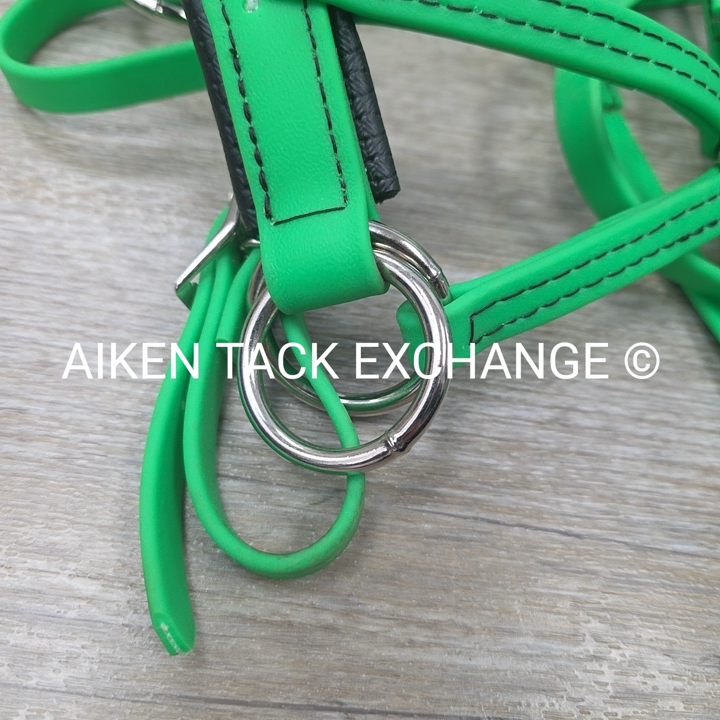 Biothane Bitless Bridle with Reins & Breastplate, Green, Size Full