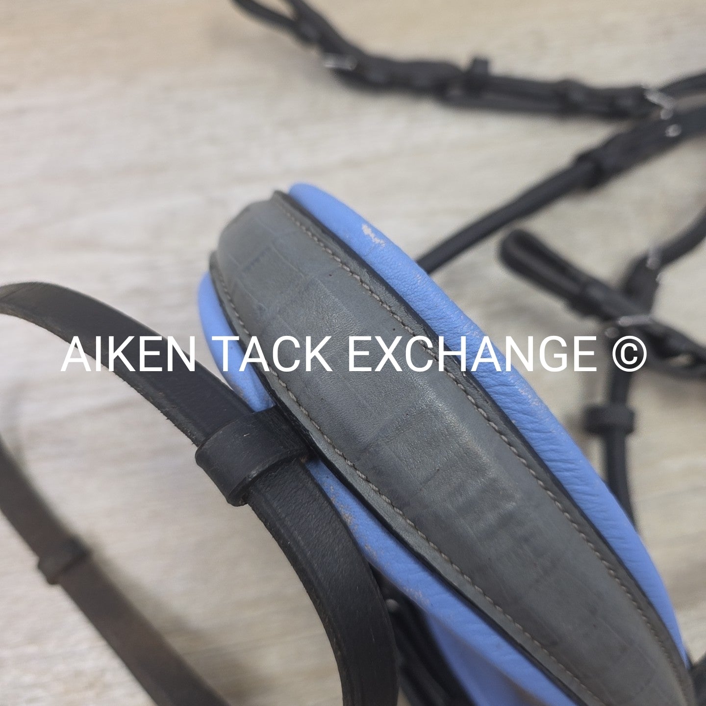 Halter Ego Rolled Dressage Bridle, No Reins, Size Cob