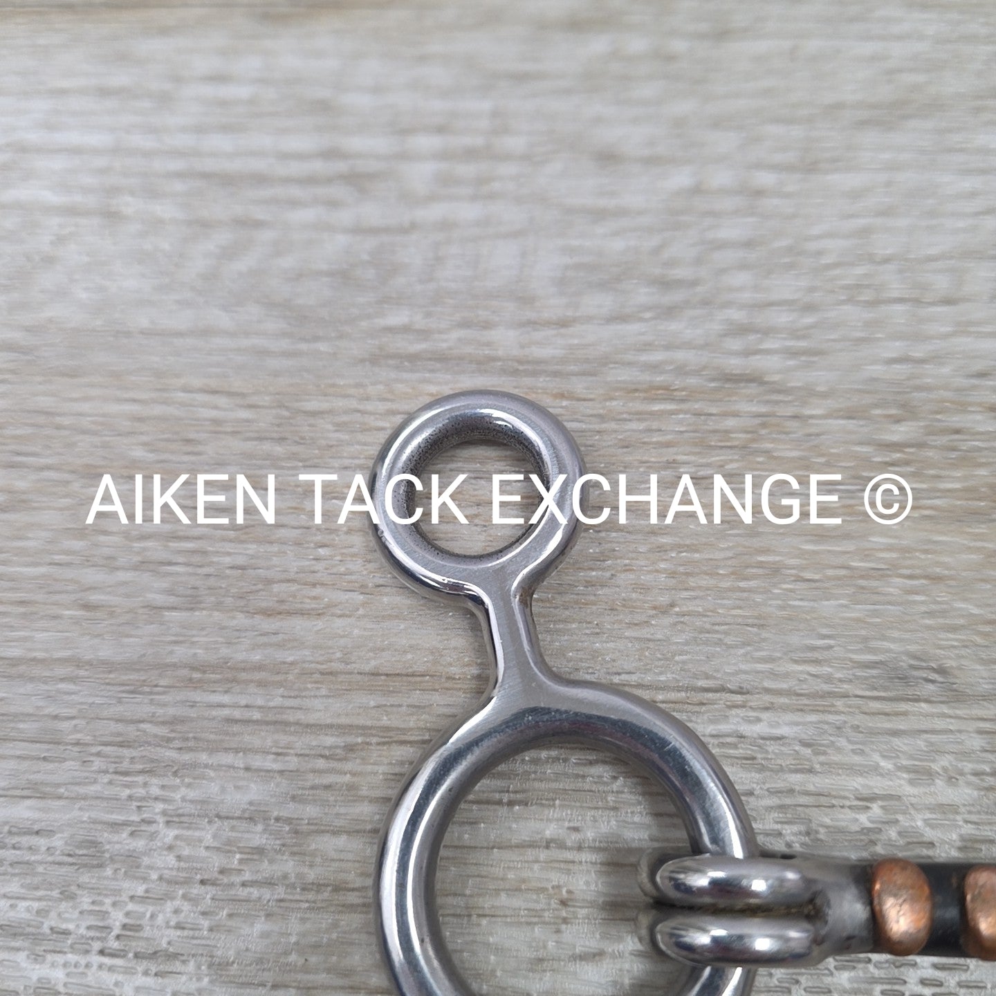 Sweet Iron Dogbone with Copper Rings Jr Cow Horse Bit 4.75"
